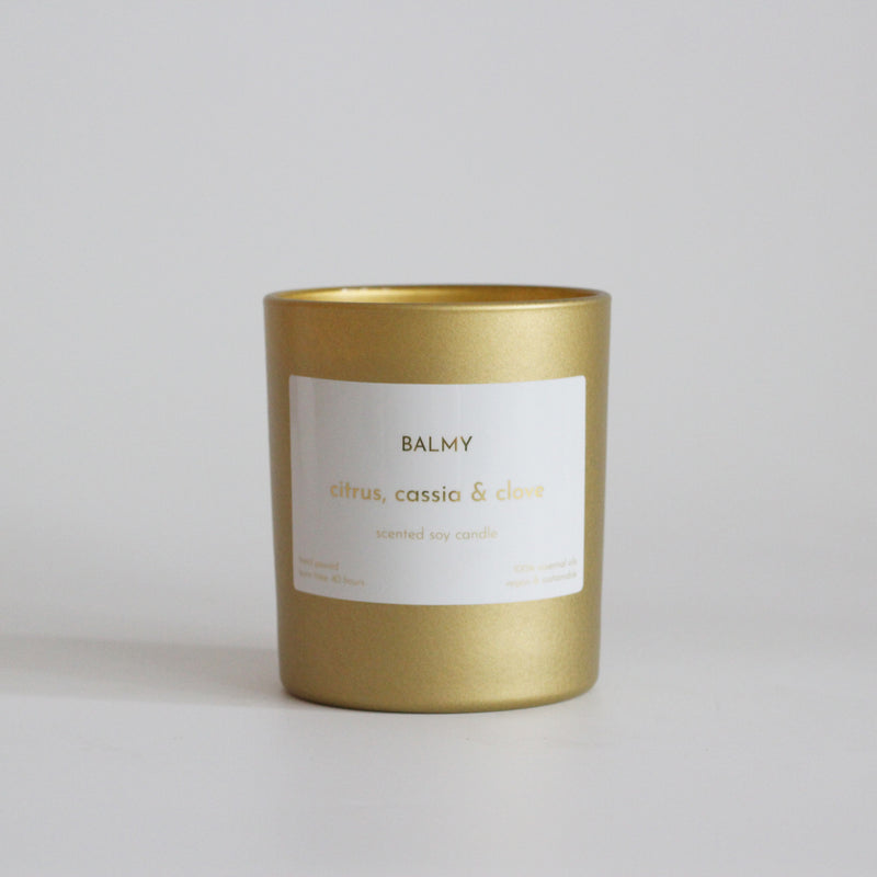 Citrus, cassia & clove candle