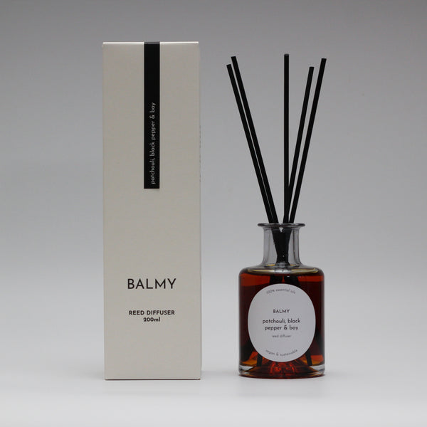 Patchouli, black pepper & bay laurel diffuser