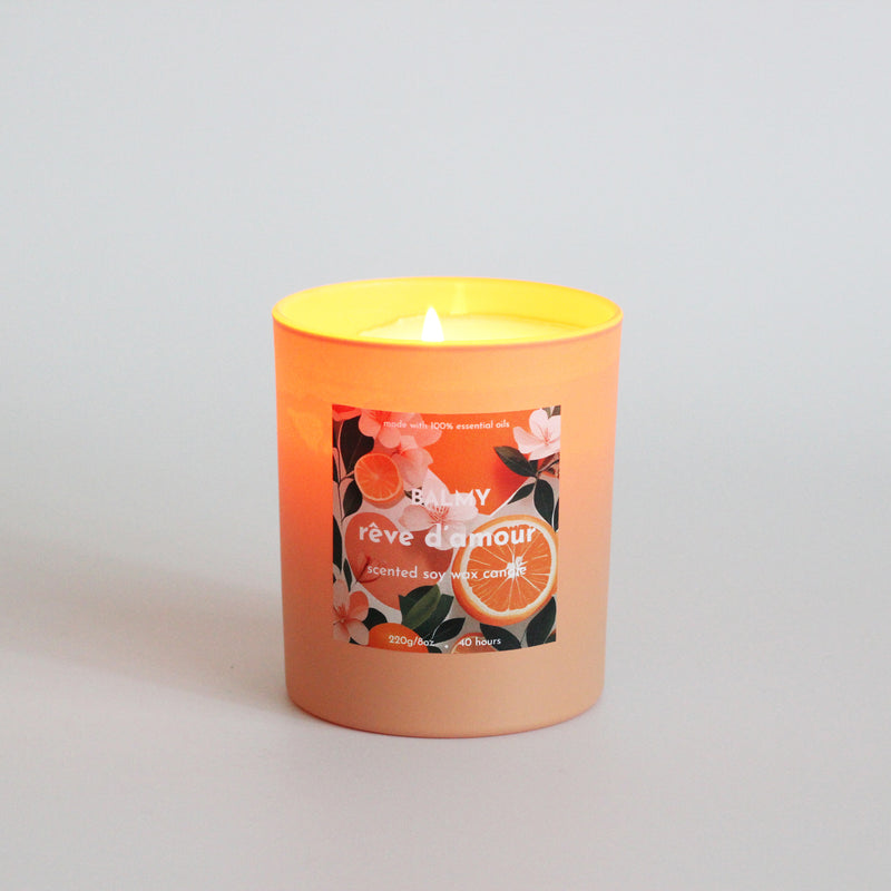 Rêve D'amour scented candle - neroli & rose geranium