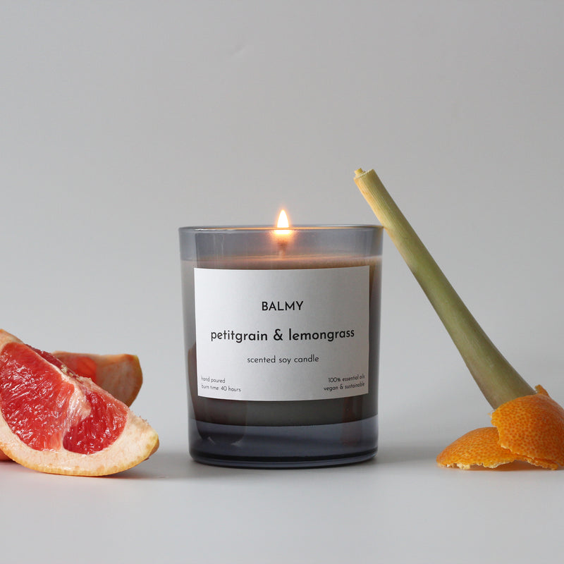 Petitgrain & lemongrass candle